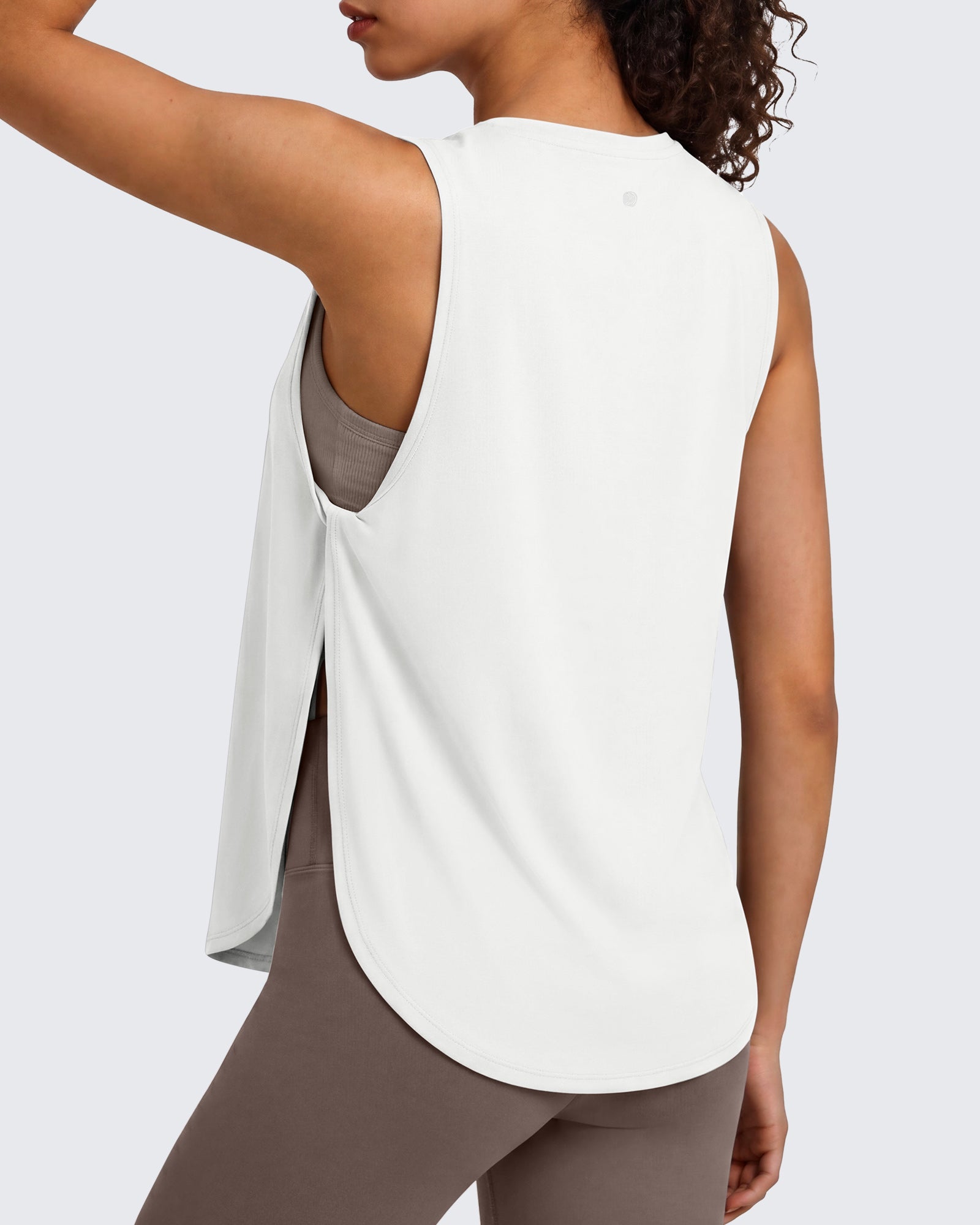 G4Free - G4Free UPF 50+ High Neck Loose Fit Side Slit Muscle Tank -GF26L990A001A-S-GF26L990A001B-M-GF26L990A001C-L-GF26L990A001D-XL-GF26L990A001E-XXL