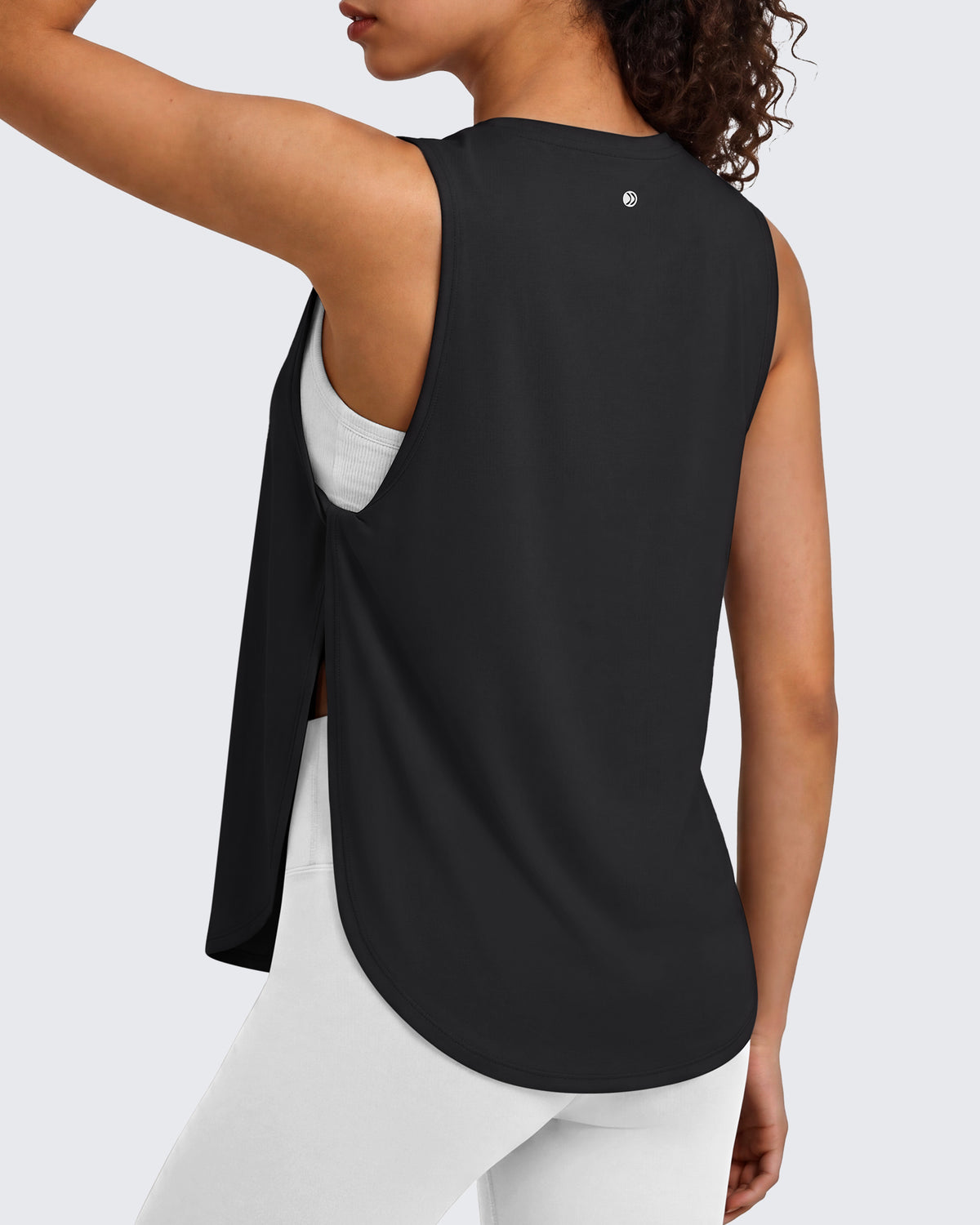 G4Free - G4Free UPF 50+ High Neck Loose Fit Side Slit Muscle Tank -GF26L990A001A-S-GF26L990A001B-M-GF26L990A001C-L-GF26L990A001D-XL-GF26L990A001E-XXL