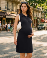 G4Free - G4Free UPF 50+ Maternity Tennis Dress – Button Front -GF26VY972A001A-S-GF26VY972A001B-M-GF26VY972A001C-L-GF26VY972A001D-XL-GF26VY972A001E-XXL