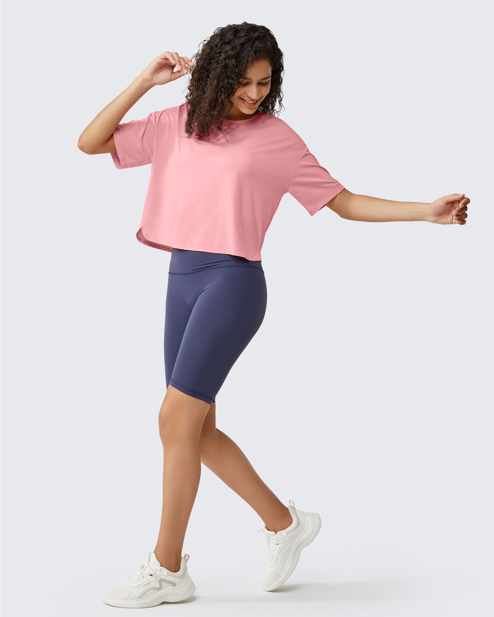 G4Free - G4Free UPF 50+ Quick Dry Boxy Crop Tee -GF25K466AA-S-GF25K466AB-M-GF25K466AC-L-GF25K466AD-XL-GF25K466AE-XXL