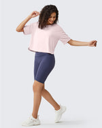 G4Free - G4Free UPF 50+ Quick Dry Boxy Crop Tee -GF25K466AA-S-GF25K466AB-M-GF25K466AC-L-GF25K466AD-XL-GF25K466AE-XXL