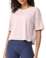 G4Free - G4Free UPF 50+ Quick Dry Boxy Crop Tee -GF25K466AA-S-GF25K466AB-M-GF25K466AC-L-GF25K466AD-XL-GF25K466AE-XXL