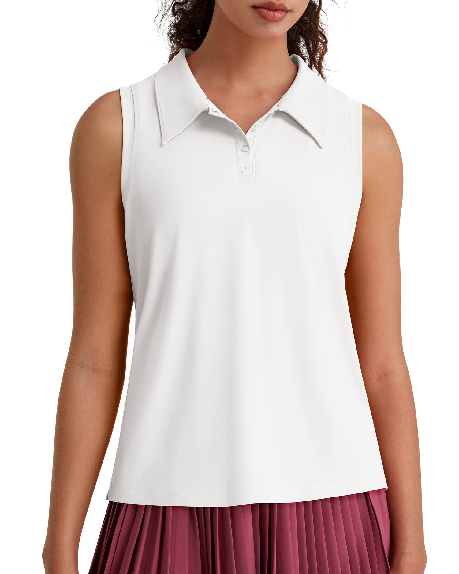 G4Free - G4Free UPF 50+ Sleeveless Golf Polo with Side Slit – Quick Dry -GF26L973A001A-S-GF26L973A001B-M-GF26L973A001C-L-GF26L973A001D-XL-GF26L973A001E-XXL