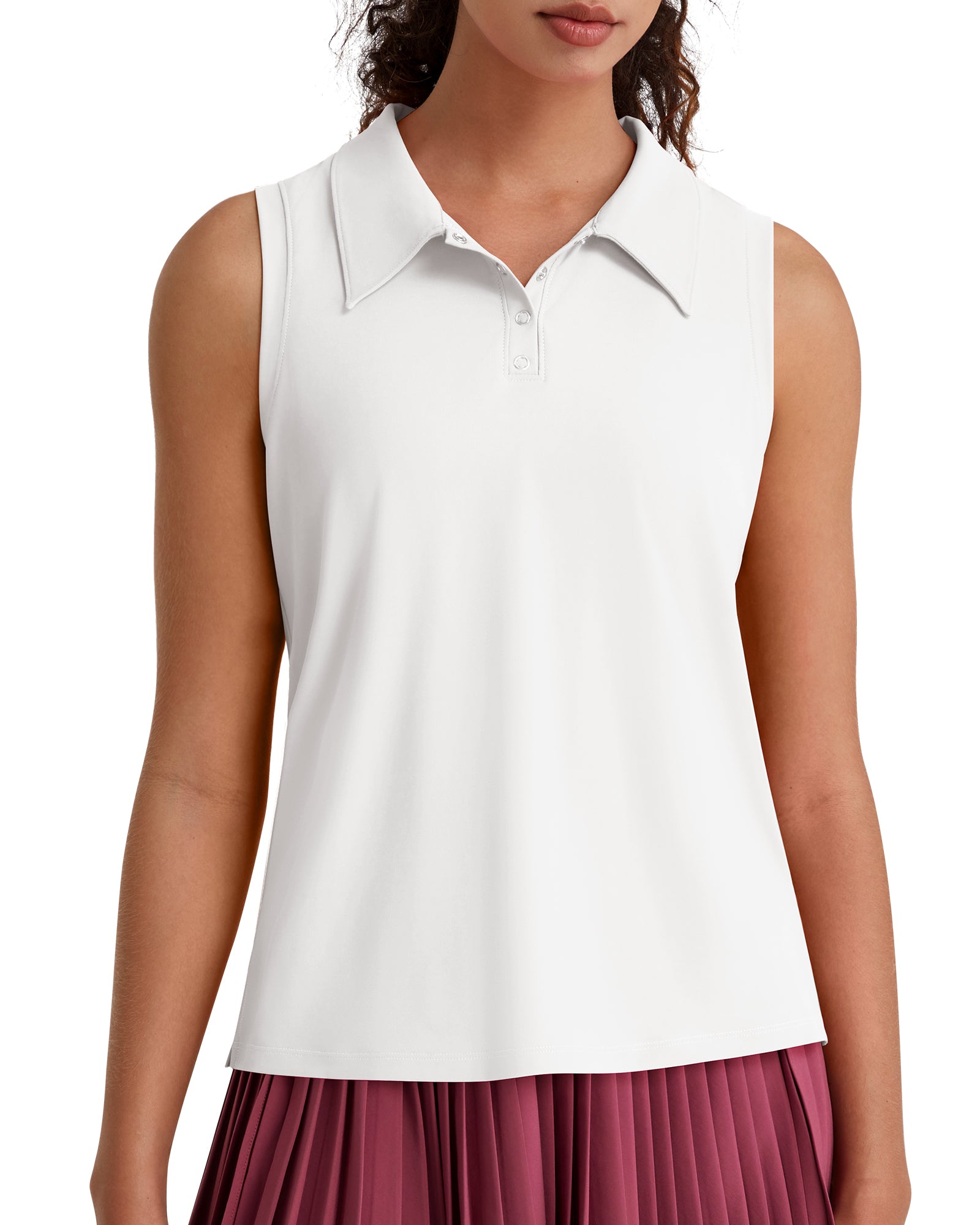 G4Free - G4Free UPF 50+ Sleeveless Golf Polo with Side Slit – Quick Dry -GF26L973A001A-S-GF26L973A001B-M-GF26L973A001C-L-GF26L973A001D-XL-GF26L973A001E-XXL