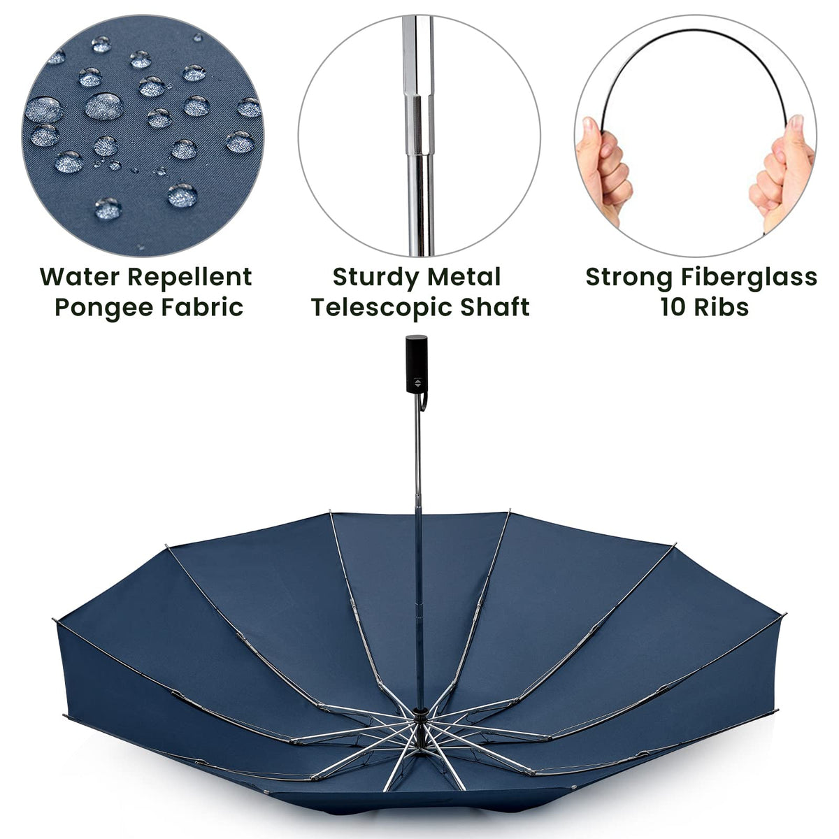 G4Free - G4Free UPF 50+ UV Protection 54 Inch Large Reverse Travel Umbrella -NT21A010B-NT21A010A-NT21A010C-NT21A010D-NT22A170A