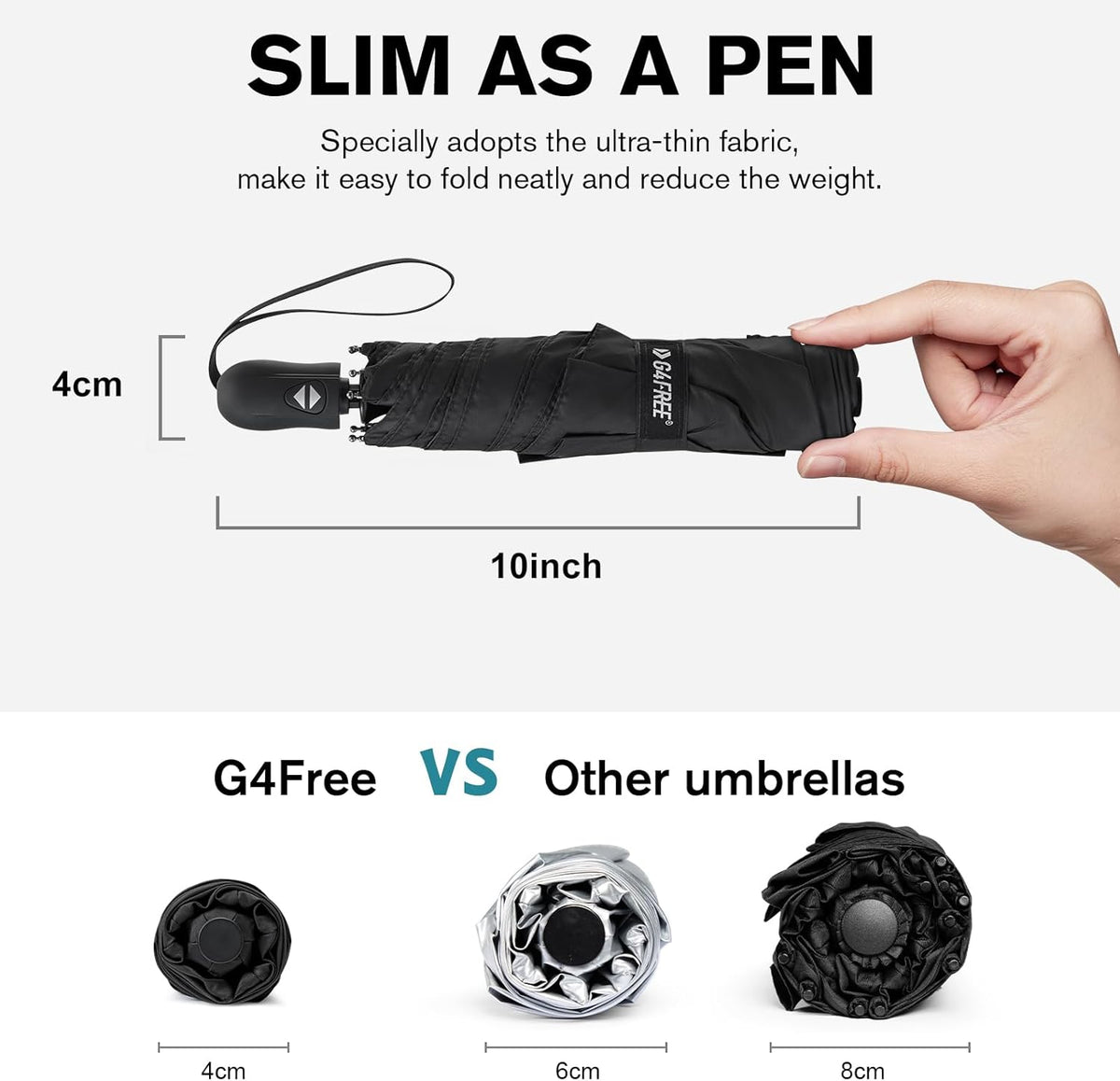 G4Free - G4Free Ultralight UPF 50+ UV Protection  Super Slim Mini Auto Umbrella -TN23A263J-TN23A263I-TN23A263B-TN23A263G-TN23A263D