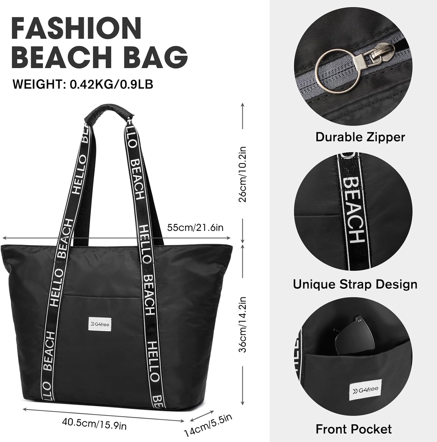 G4Free - G4Free Waterproof Women Personalized Strap Tote Bag -TN24B344B-TN24B344A-TN24B344C