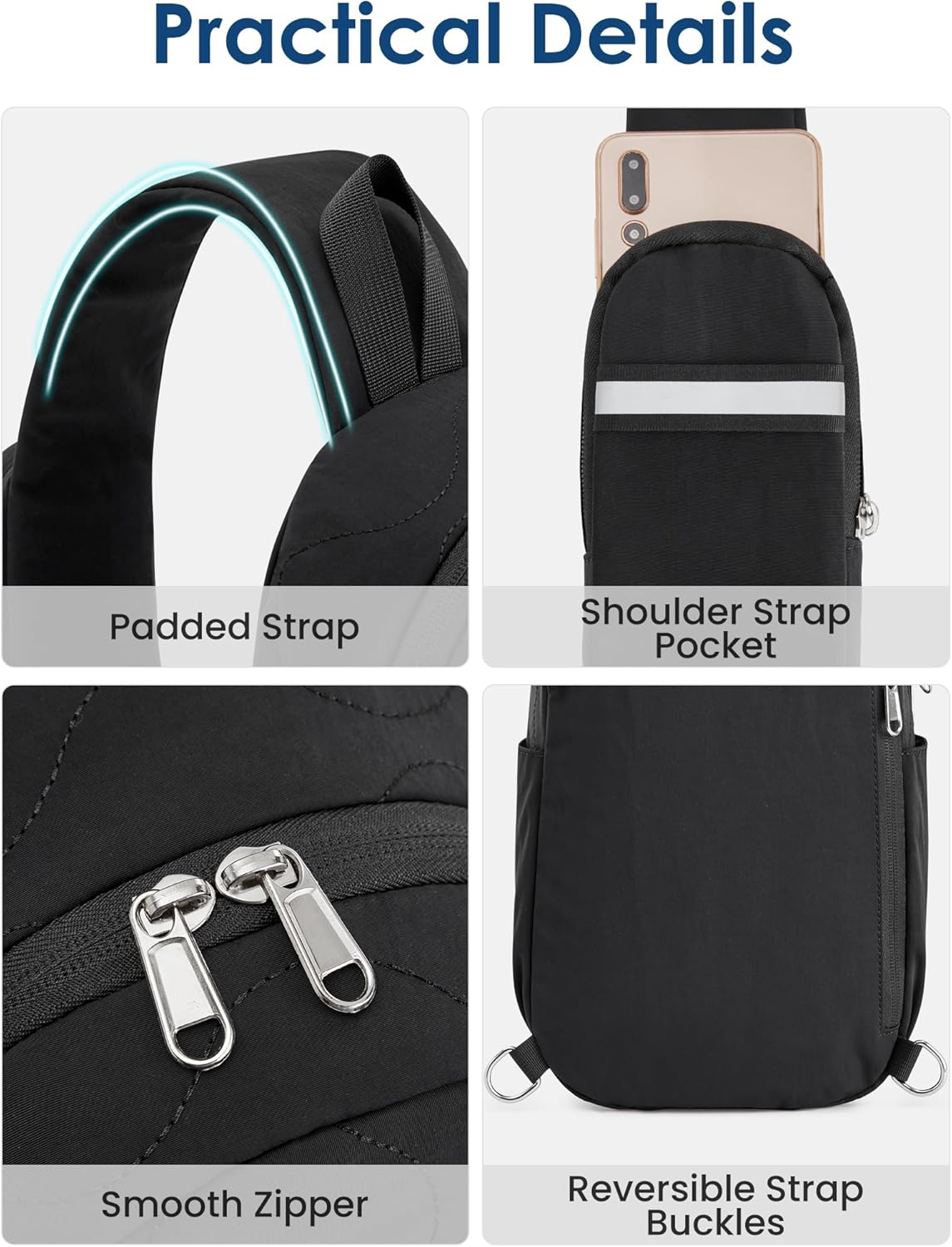 G4Free - G4Free Women Crossbody Casual Sling Chest Backpack -TN24B440B-TN24B440A-TN24B440C