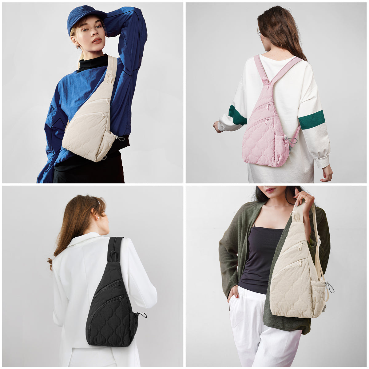G4Free - G4Free Women Daily Outings Sling Daypack Bag -TN24B441B-TN24B441A-TN24B441C