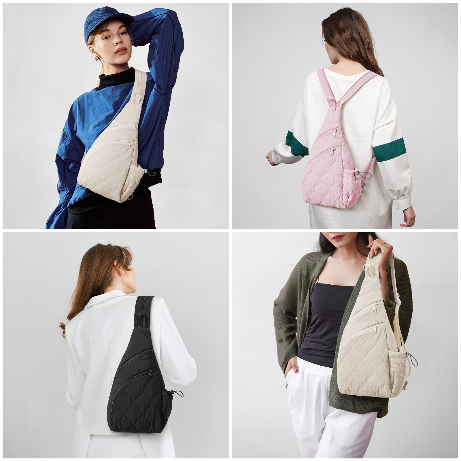 G4Free - G4Free Women Daily Outings Sling Daypack Bag -TN24B441B-TN24B441A-TN24B441C