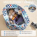 G4Free - Large Foldable Waterproof Sandproof Beach Tote Bag with Zipper -TN25B596D-TN25B596B-TN25B596C-TN25B596A