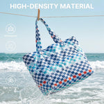 G4Free - Large Foldable Waterproof Sandproof Beach Tote Bag with Zipper -TN25B596D-TN25B596B-TN25B596C-TN25B596A