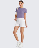 G4Free - Lightbreeze Batwing Sleeve Workout Tops -GF25K343AA-S-GF25K343AB-M-GF25K343AC-L-GF25K343AD-XL-GF25K343AF-XS