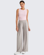 G4Free - Lightbreeze Side Ruched Sleeveless Workout Tops -GF25L322AF-XS-GF25L322AA-S-GF25L322AB-M-GF25L322AC-L-GF25L322AD-XL