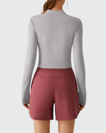 G4Free - Lightbreeze UPF 50+ Sun Thumbholes Quater Zip Shirts -GF26B881A001F-XS-GF26B881A001A-S-GF26B881A001B-M-GF26B881A001C-L-GF26B881A001D-XL