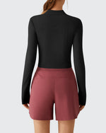 G4Free - Lightbreeze UPF 50+ Sun Thumbholes Quater Zip Shirts -GF26B881A001F-XS-GF26B881A001A-S-GF26B881A001B-M-GF26B881A001C-L-GF26B881A001D-XL