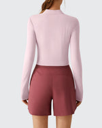 G4Free - Lightbreeze UPF 50+ Sun Thumbholes Quater Zip Shirts -GF26B881A001F-XS-GF26B881A001A-S-GF26B881A001B-M-GF26B881A001C-L-GF26B881A001D-XL