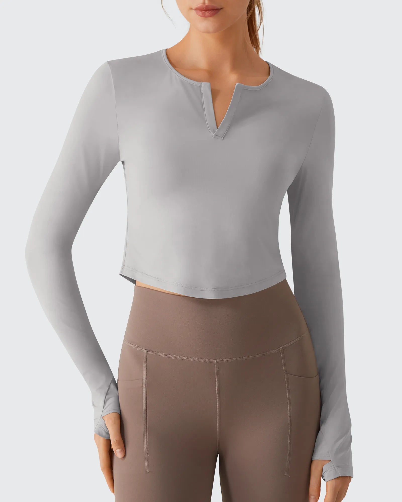 G4Free - Lightbreeze V Neck UPF 50+ Thumbholes Long Sleeve -GF26B886B005A-S-GF26B886B005B-M-GF26B886B005C-L-GF26B886B005D-XL-GF26B886B005E-XXL