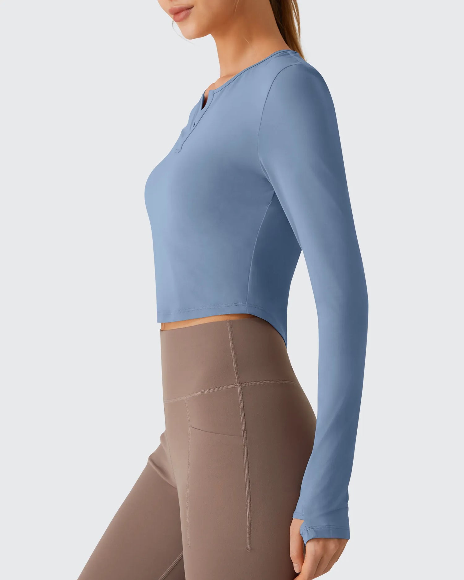 G4Free - Lightbreeze V Neck UPF 50+ Thumbholes Long Sleeve -GF26B886B005A-S-GF26B886B005B-M-GF26B886B005C-L-GF26B886B005D-XL-GF26B886B005E-XXL