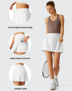 G4Free - Lightweight 2 Pockets Inner Shorts Tennis Skirts 15 -GF26H879A001A-S-GF26H879A001B-M-GF26H879A001C-L-GF26H879A001D-XL-GF26H879A001E-XXL