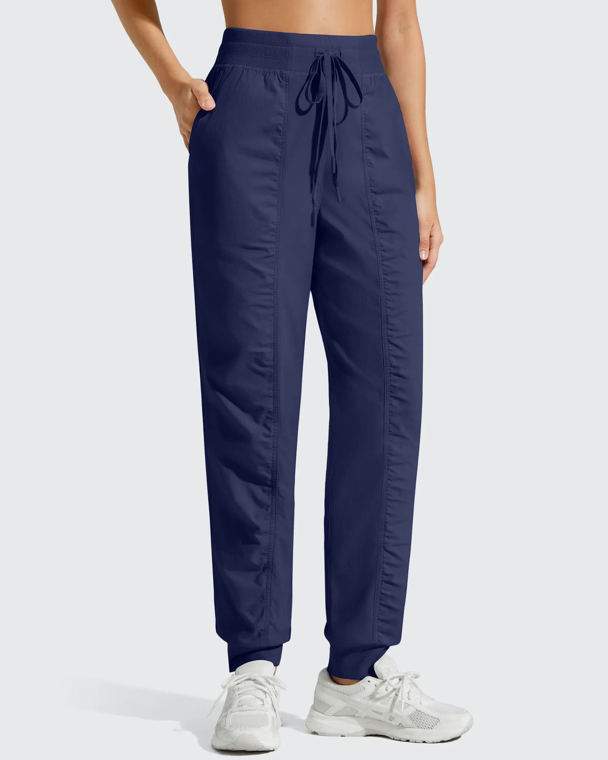 G4Free - Lightweight Ankle Cuffs Drawstring Track Pants -GF25D694BA-S