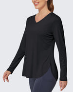 G4Free - Lightweight V Neck Sun Long Sleeve Workout Shirts Tops -GF23B139AF-XS-GF23B139CA-S-GF23B139CB-M-GF23B139CD-XL-GF23B139DF-XS