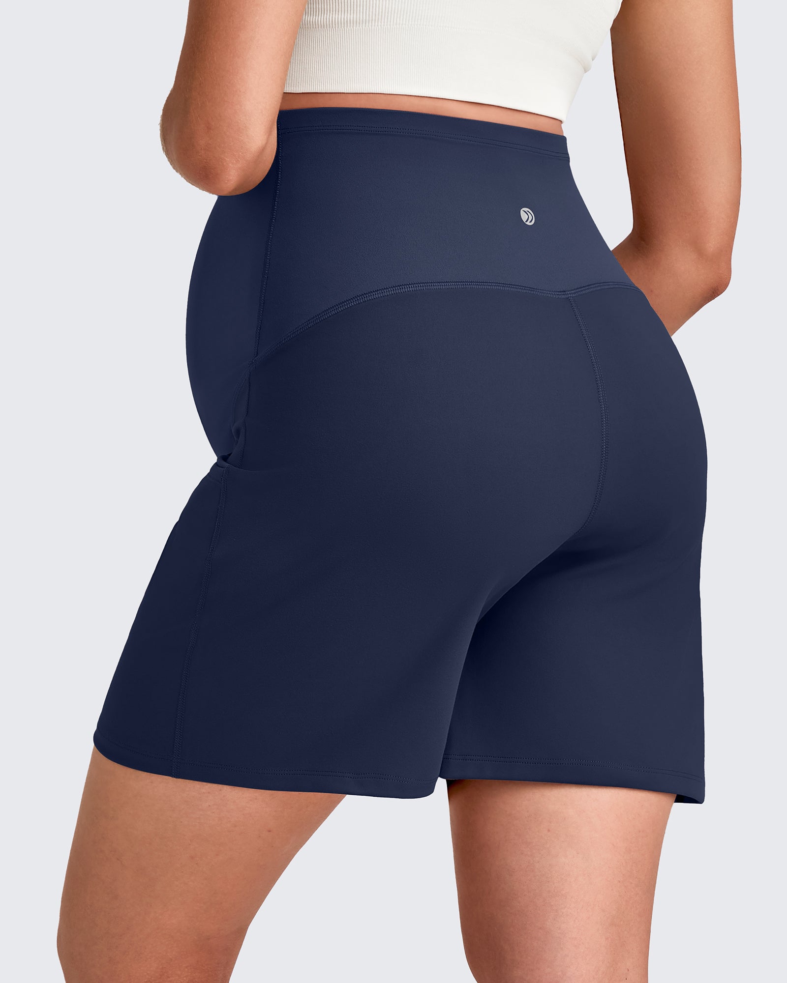 G4Free - Over The Belly Pregnancy Athletic Shorts 6'' -GF25EY556AF-XS-GF25EY556AA-S-GF25EY556AB-M-GF25EY556AC-L-GF25EY556AD-XL
