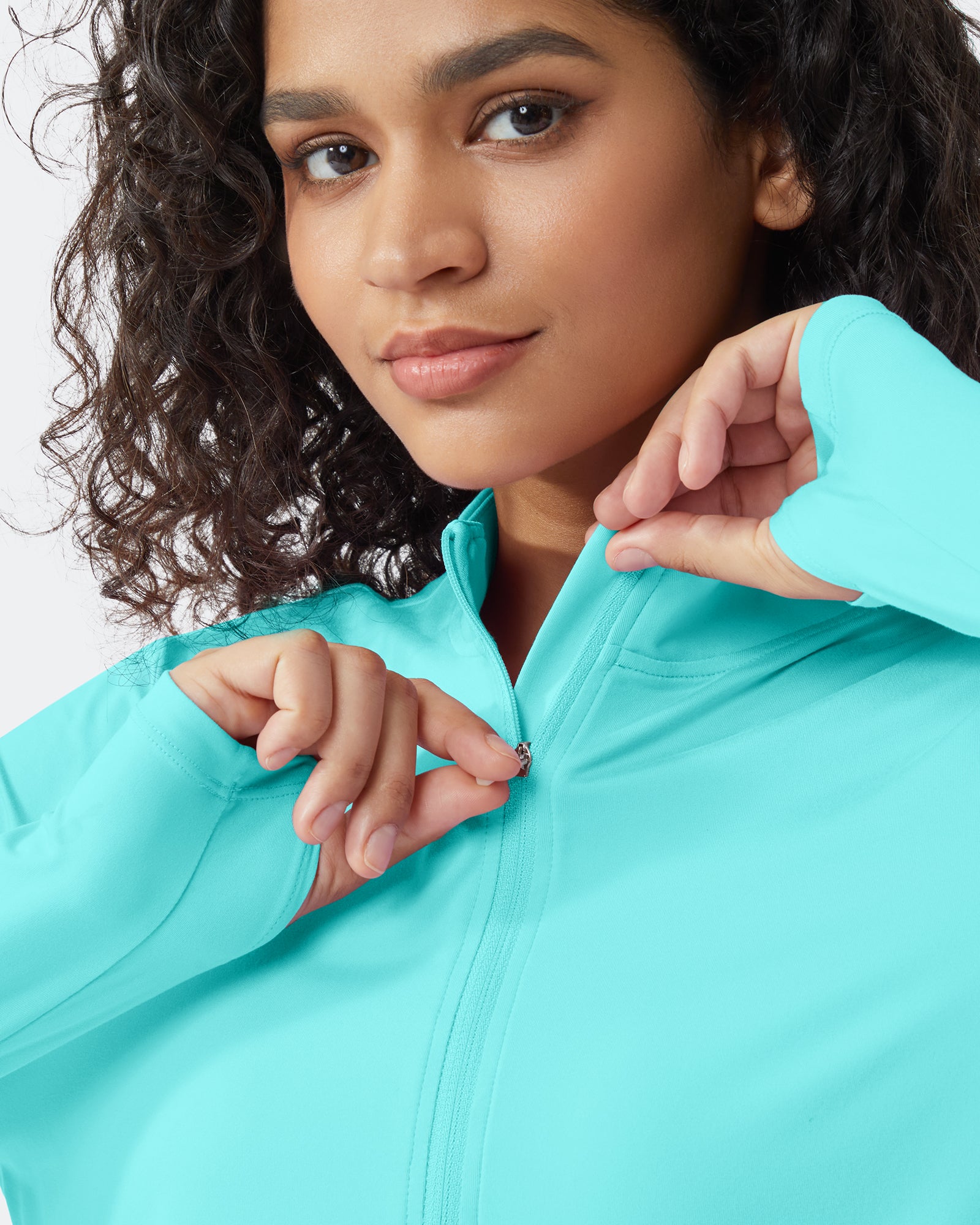 G4Free - Quick Dry High Neck Sun Half Zip Tops -GF23B126KF-XS-GF23B126KA-S-GF23B126KB-M-GF23B126KC-L-GF23B126KD-XL