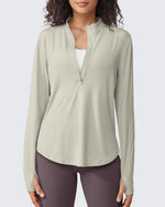 G4Free - Quick Dry High Neck Sun Half Zip Tops -GF23B126KF-XS-GF23B126KA-S-GF23B126KB-M-GF23B126KC-L-GF23B126KD-XL