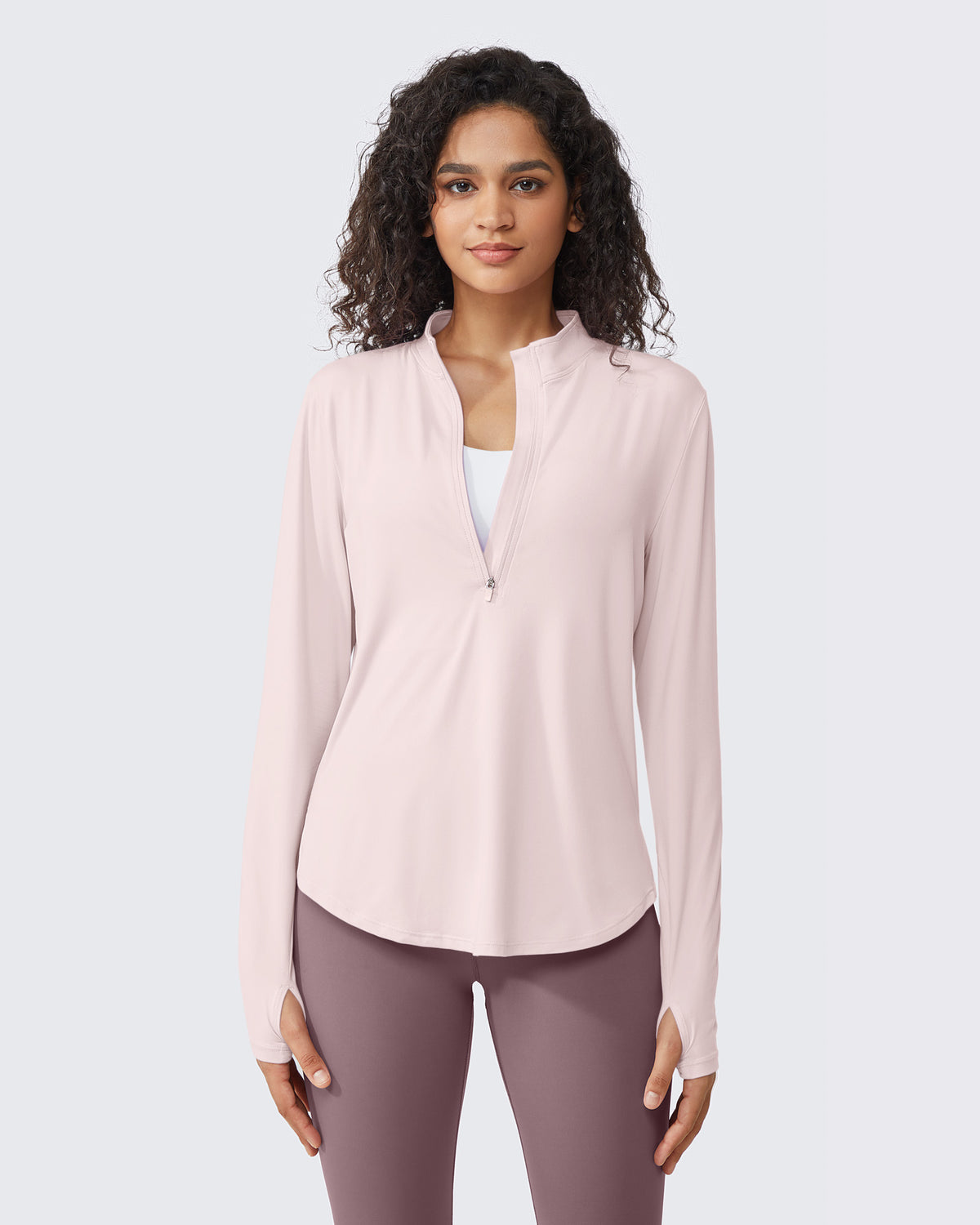 G4Free - Quick Dry High Neck Sun Half Zip Tops -GF23B126KF-XS-GF23B126KA-S-GF23B126KB-M-GF23B126KC-L-GF23B126KD-XL