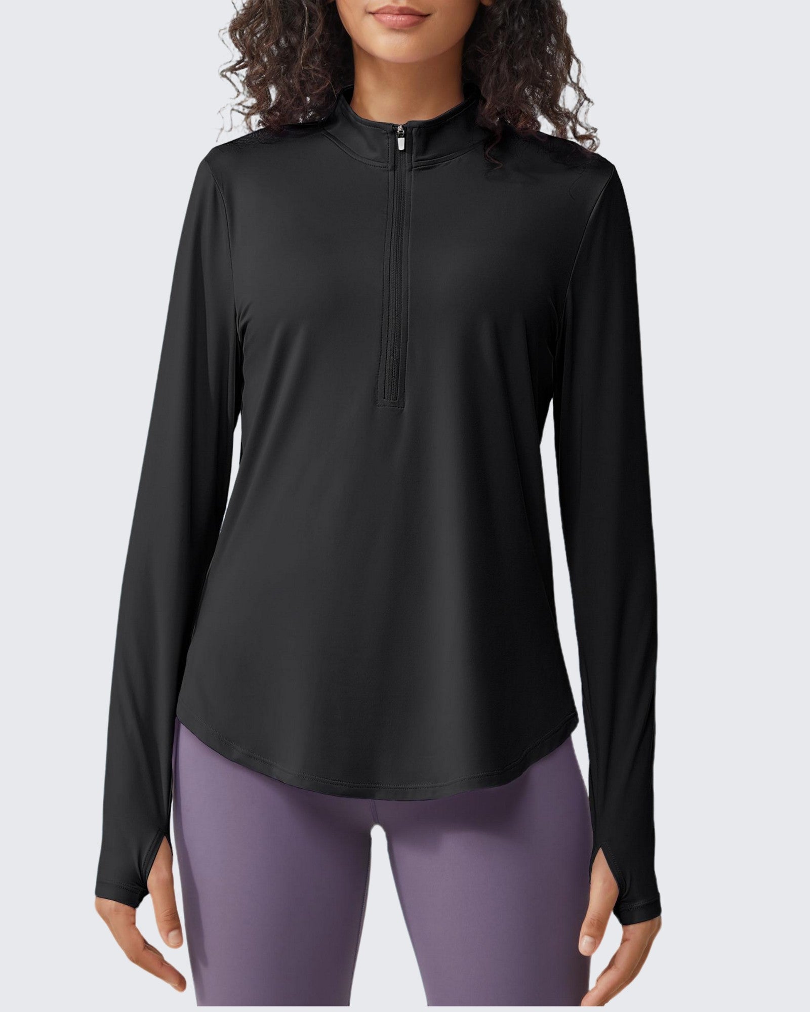 G4Free - Quick Dry High Neck Sun Half Zip Workout Tops -GF23B126KF-XS-GF23B126KA-S-GF23B126KB-M-GF23B126KC-L-GF23B126KD-XL