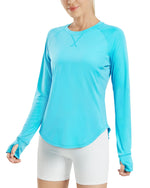 G4Free - Quick Dry UV Tunic Workout Long Sleeve -GF22B055BA-S