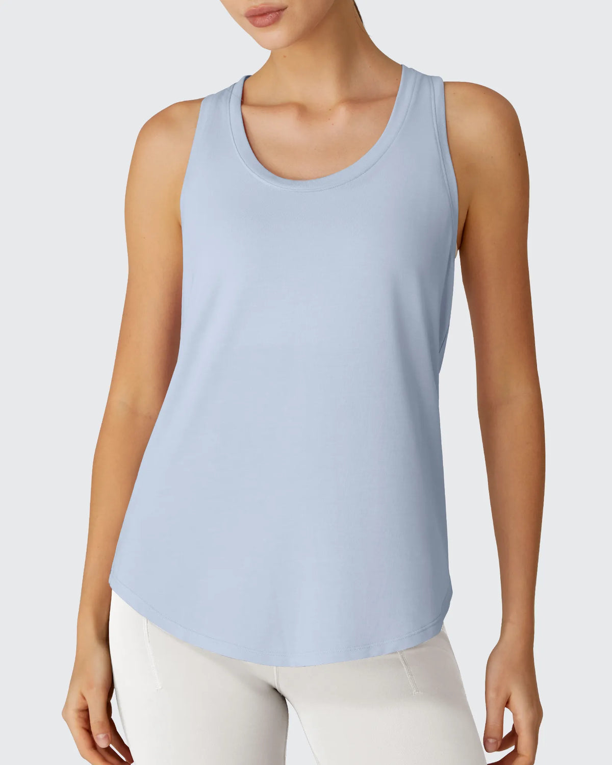 G4Free - Racerback Hip Length Scoop Neck Muscle Tank Tops -GF26L892D016F-XS-GF26L892D016A-S-GF26L892D016B-M-GF26L892D016C-L-GF26L892D016D-XL