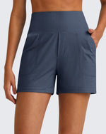 G4Free - Ribbed High-Rise Dressy Casual Shorts -GF25E304AA-S-GF25E304AB-M-GF25E304AC-L-GF25E304AD-XL-GF25E304AE-XXL