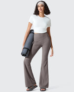 G4Free - Ribbed High Waisted Pockets Bootcut Leggings -GF25A568AA-S-GF25A569AA-S-GF25A570AA-S-GF25A568AB-M-GF25A569AB-M