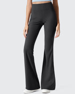 G4Free - Ribbed High Waisted Pockets Bootcut Leggings -GF25A568AA-S-GF25A569AA-S-GF25A570AA-S-GF25A568AB-M-GF25A569AB-M