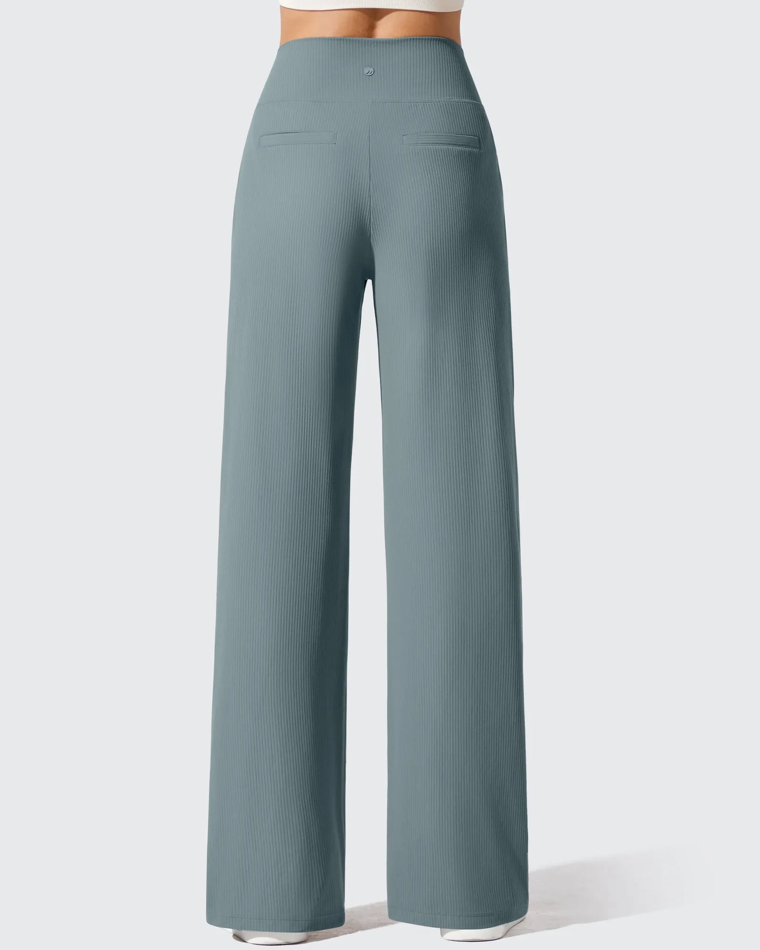 G4Free - Ribbed Knit High Waist Wide Leg Yoga Pants -GF25J650AA-S-GF25J651AA-S-GF25J652AA-S-GF25J650AB-M-GF25J651AB-M