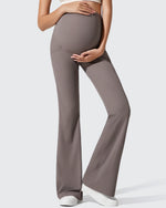 G4Free - Ribbed Maternity Flare Yoga Pants with Pockets -GF25AY587AA-S-GF25AY588AA-S-GF25AY589AA-S-GF25AY587AB-M-GF25AY588AB-M