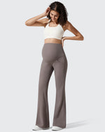 G4Free - Ribbed Maternity Flare Yoga Pants with Pockets -GF25AY587AA-S-GF25AY588AA-S-GF25AY589AA-S-GF25AY587AB-M-GF25AY588AB-M