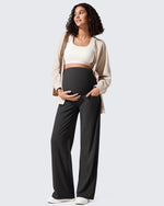 G4Free - Ribbed Maternity Wide Leg Casual Yoga Pants -GF25JY537AF-XS-GF25JY538AF-XS-GF25JY539AF-XS-GF25JY537AA-S-GF25JY538AA-S
