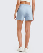 G4Free - Ribbed Mid-Rise Drawstring Shorts -GF25E318AA-S-GF25E318AB-M-GF25E318AC-L-GF25E318AD-XL-GF25E318AE-XXL