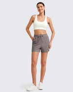 G4Free - Ribbed Mid-Rise Drawstring Shorts -GF25E318AA-S-GF25E318AB-M-GF25E318AC-L-GF25E318AD-XL-GF25E318AE-XXL