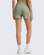 G4Free - Ribbed Mid-Rise Seamless Work Shorts -GF25E314AA-S-GF25E314AB-M-GF25E314AC-L-GF25E314AD-XL-GF25E314AE-XXL