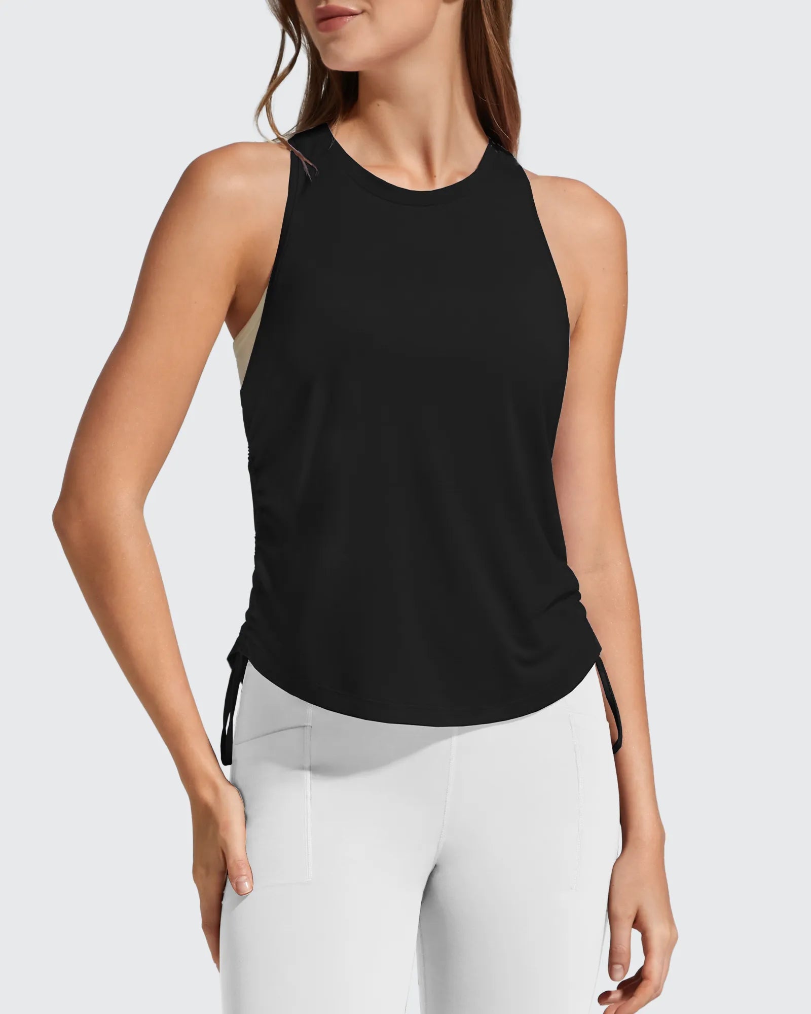 G4Free - Ruch Side High Neck Racerback Muscle Tank Tops -GF26L878I002F-XS-GF26L878I002A-S-GF26L878I002B-M-GF26L878I002C-L-GF26L878I002D-XL