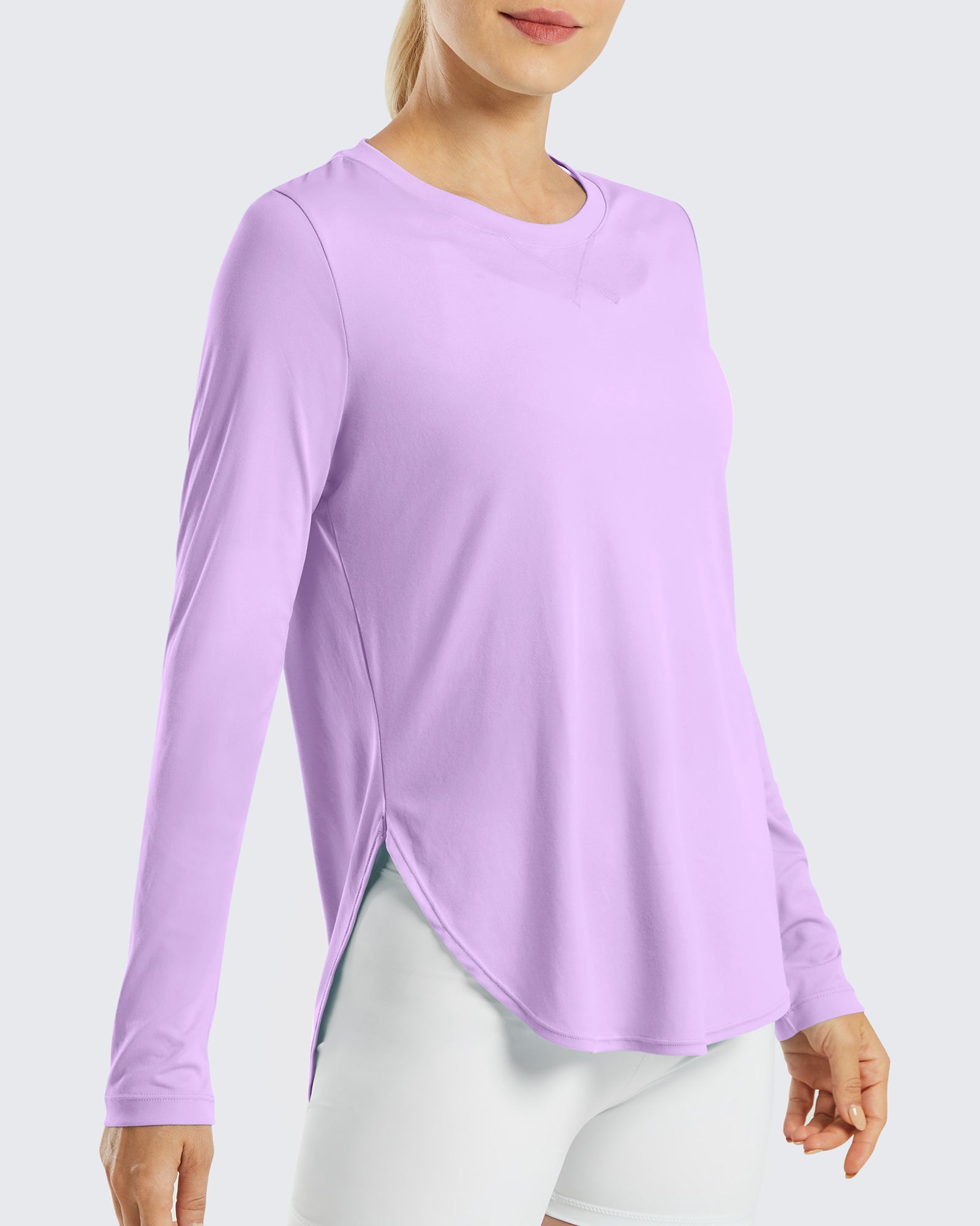G4Free - Scoop Neck UV Sun Workout Long Sleeve -GF21B003BA-S