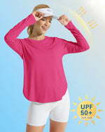 G4Free - Scoop Neck UV Sun Workout Long Sleeve -GF21B003BA-S-GF21B003BB-M-GF21B003BC-L-GF21B003BD-XL-GF21B003BE-XXL