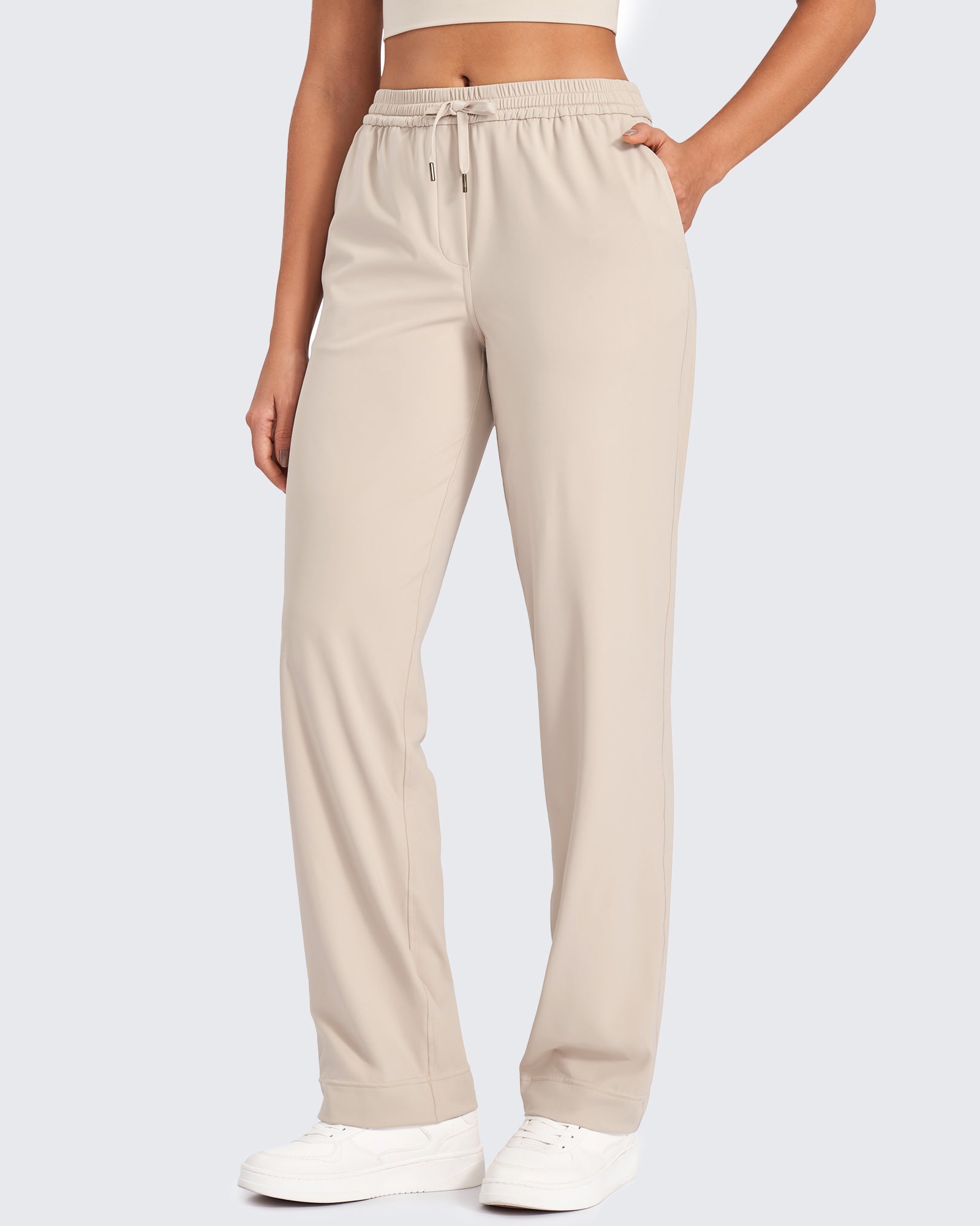 G4Free - ShiftReady Business Drawstrings Straight Pants -GF24J250AA-S-GF24J251AA-S-GF24J252AA-S-GF24J250AB-M-GF24J251AB-M