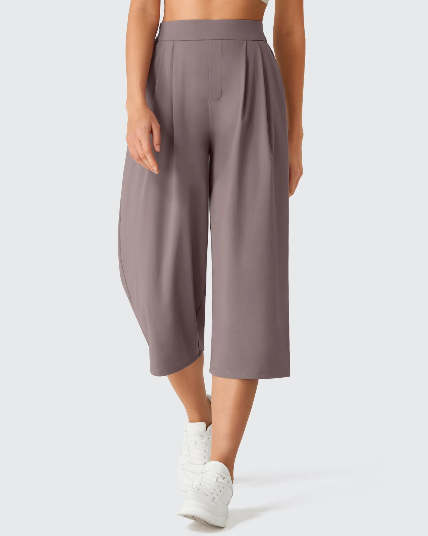 G4Free - ShiftReady Elastic Waist Wide Leg Capri Pants 18'' -GF26J897C007F-XS-GF26J897C007A-S-GF26J897C007B-M-GF26J897C007C-L-GF26J897C007D-XL