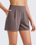 G4Free - ShiftReady High-Rise Pleated Work Shorts 5'' -GF25E395FA-S-GF25E395FB-M-GF25E395FC-L-GF25E395FD-XL-GF25E395FE-XXL