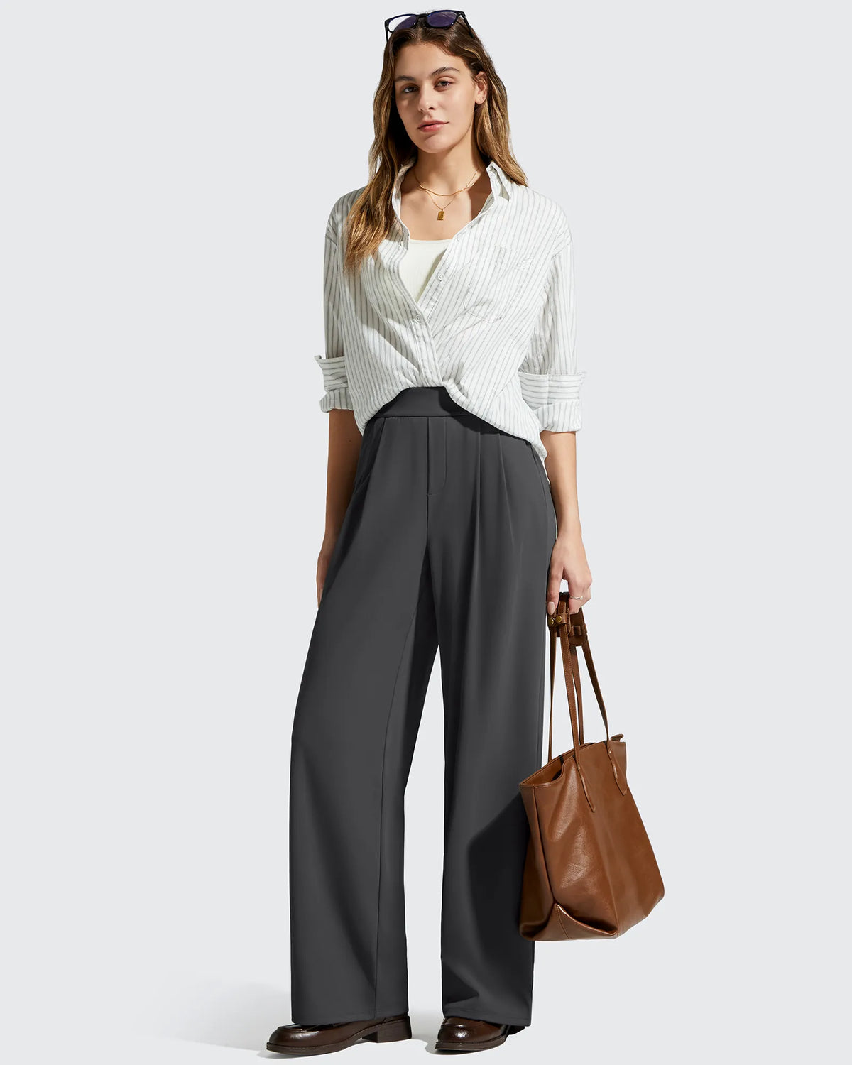 G4Free - ShiftReady High Waisted Dressy Casual Trousers -GF25J513AA-S-GF25J514AA-S-GF25J515AA-S-GF25J513AB-M-GF25J514AB-M